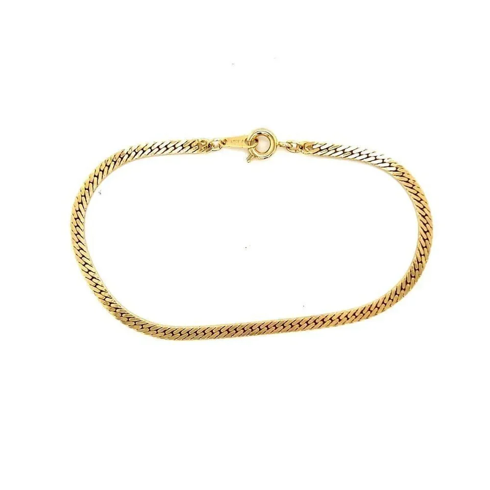 Gold Tone Marked Korea Bracelet (d)